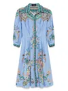 Etro Paisley-jacquard Knee-length Shirt Dress In Multicolour