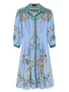 Etro Paisley-jacquard Knee-length Shirt Dress In Multicolour