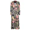 Etro , Printed Twill Shirt Dress, Woman, Navy Blue, Size 50 In Stampa F.do Blu