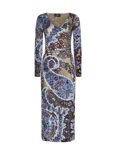 Etro Dress In Multicolor