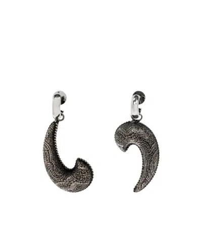 Etro Drop Earrings With Arnica Paisley In Silver