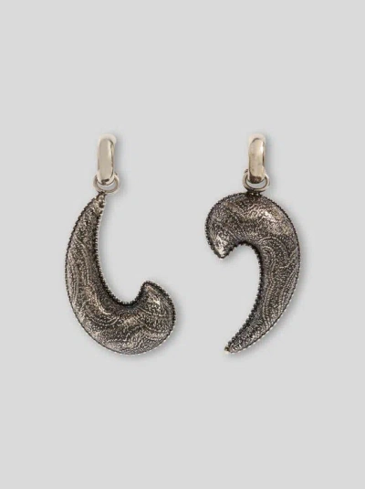 Etro Drop Earrings With Arnica Paisley In Gray