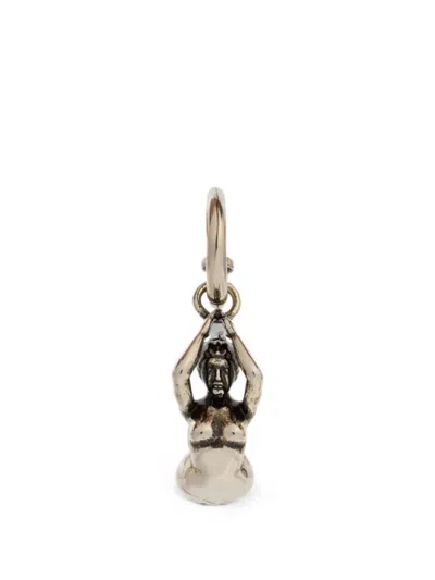 Etro Drop Earrings With Mermaid In Gold