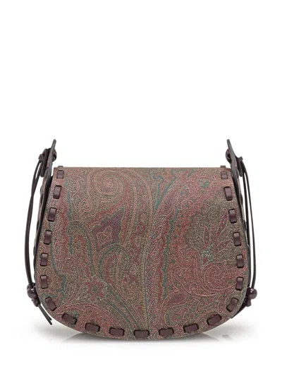 Etro Drya Shoulder Bag Small In Brown