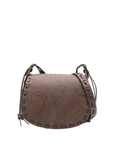 Etro Drya Small Shoulder Bag In Brown