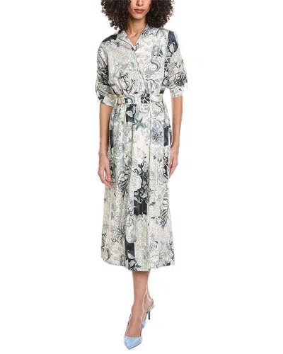 Etro Dulcinea Midi Dress In Gray