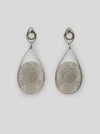 Etro Earrings With Cameo Shell In Silver