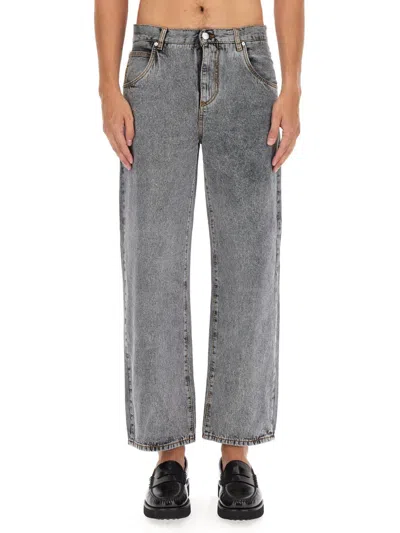 Etro Men Easy Fit Jeans In Gray
