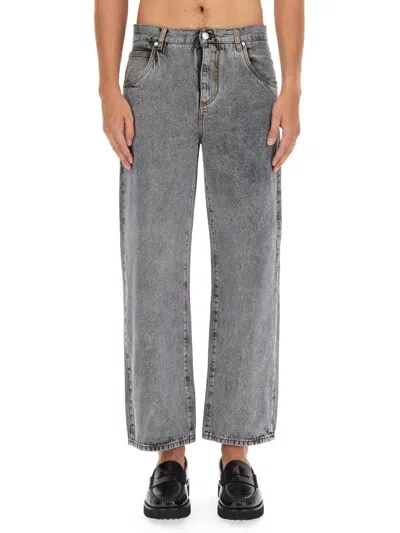 Etro Easy Fit Jeans In Grey