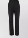 Etro Elastic Waistband Trousers Featuring Drawstring Detail In Black