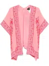 Etro Draped Kimono Sleeves Lightweight Paisley Top