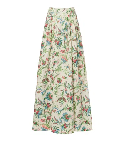 Etro Elegant High-waisted Mini Skirt With Multicolored Pattern In Neutral