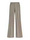 Etro Men Army Green Stretch Wool Palazzo Pant In Green
