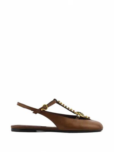 Etro Verzierte Slingback-ballerinas In Multi