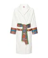 Etro Embossed-texture Bath Robe In White