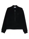 Etro Navy Blue Bomber Jacket With Embroidered Logo And Zip Fastening In Black