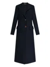 Etro Embroidered-button Coat In Black