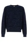 Etro Blue Sweater With Paisley Print In Cotton-wool Blend In Blue
