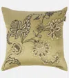 Etro Embroidered Cotton Cushion In Grün