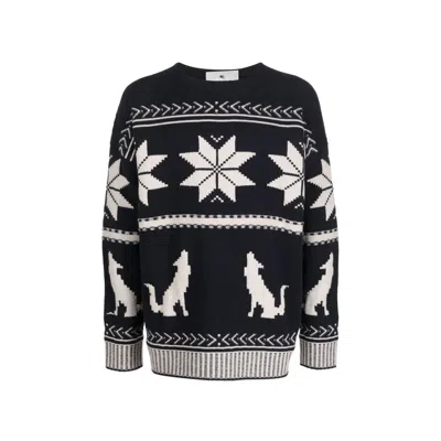 ETRO EMBROIDERED COTTON SWEATER