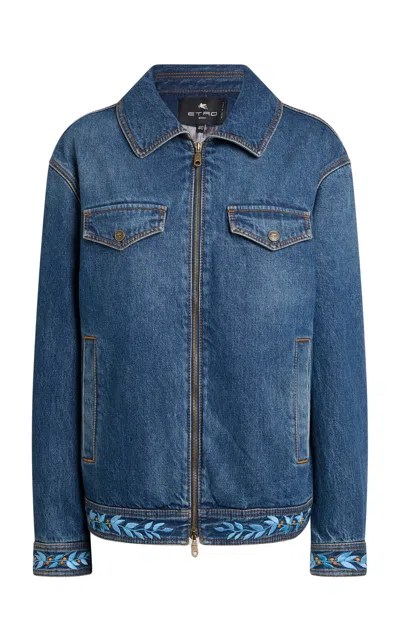 Etro Embroidered Denim Jacket