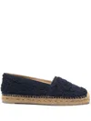 Etro Espadrilles With Intricate Paisley Embroidery And Jute Sole In Blau