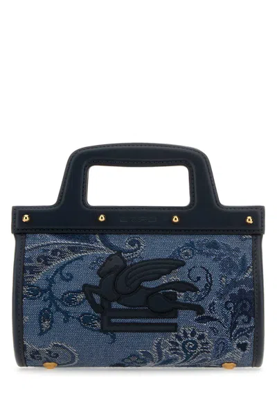 ETRO EMBROIDERED JACQUARD HANDBAG