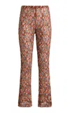Etro Embroidered Lace Straight-leg Pants In Multi