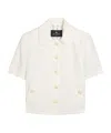 Etro Embroidered Linen Jacket In Multi