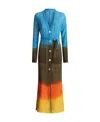 Etro Wool Dress Women In Multicolor