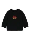Etro Embroidered-logo Cotton Sweatshirt In Blue