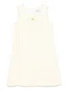 Etro Embroidered-logo Dress In Nude