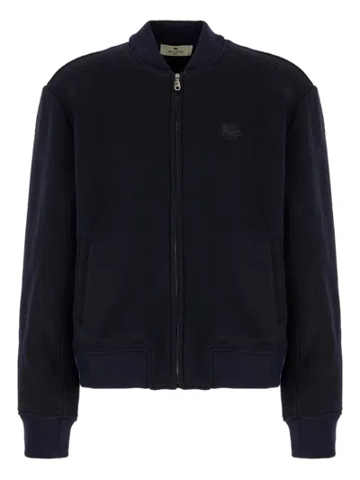 ETRO EMBROIDERED-LOGO JACKET