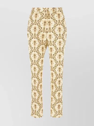 ETRO EMBROIDERED PANTS IN POLYESTER BLEND