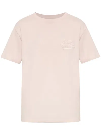 ETRO EMBROIDERED PEGASO T-SHIRT