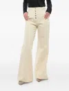 Etro Embroidered-pocket Button-fastening Jeans In Neutral