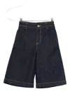 Etro Embroidered-pocket Denim Shorts In Blue