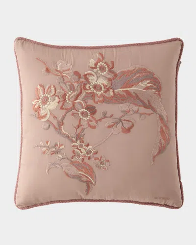 Etro Embroidered Reversible Pillow, 18" Square