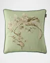 Etro Embroidered Reversible Pillow, 18" Square In Green