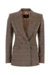 Etro Tailored Jersey Blazer With Embroidered Shoulders In Multi