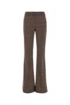 Etro Embroidered Stretch Jersey Pant In Gray