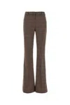 Etro Embroidered Stretch Jersey Pant In Gray