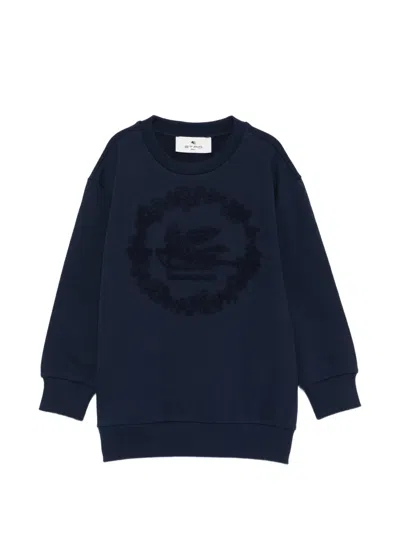 Etro Kids' Embroidered Sweatshirt In Black