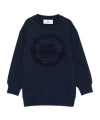 Etro Embroidered Sweatshirt In Blue