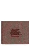 Etro Embroidered Synthetic Leather Wallet