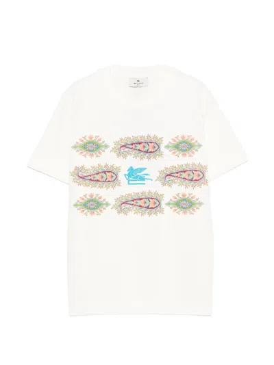 Etro Kids' Embroidered T-shirt In White