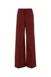 Etro Relaxed Fit Trousers Wide-leg Silhouette In Burgundy