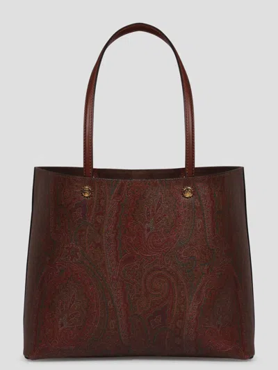 Etro Essential Bag In Brown