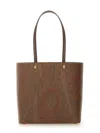 Etro Essential Jacquard Fabric Tote In Multi