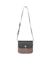 Etro Essential Canvas And Leather Small Bag In Black